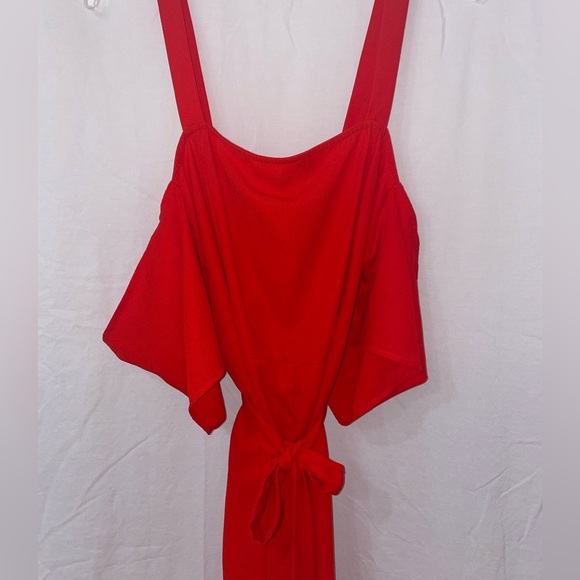 Forever 21 Red Jumpsuit - Picture 2 of 6